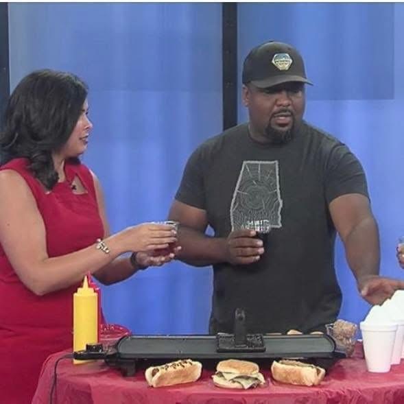 Earnie’s Food Truck team featured in a cooking demonstration